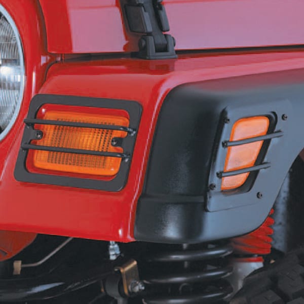 Προστατευτικά Φλας & στα φτερά 4τεμ μαύρα  Wrangler  97-06