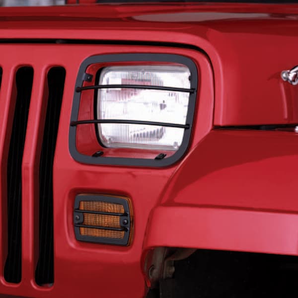 Προστατευτικά Φαναριών & φλας  4τεμ.  μαύρα Wrangler  87-95