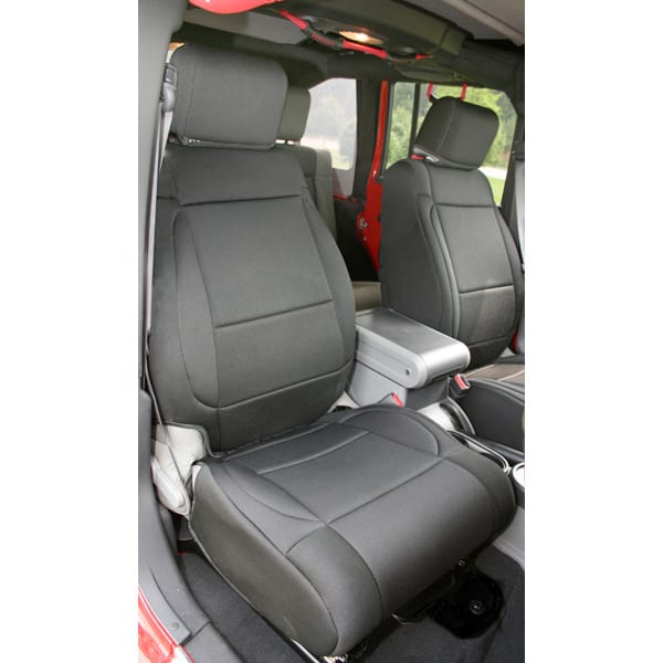 Καλύματα Neopren καθισμάτων εμπρός μαύρο/ μαύρο  Wrangler 07-08  (ζευγάρι)
