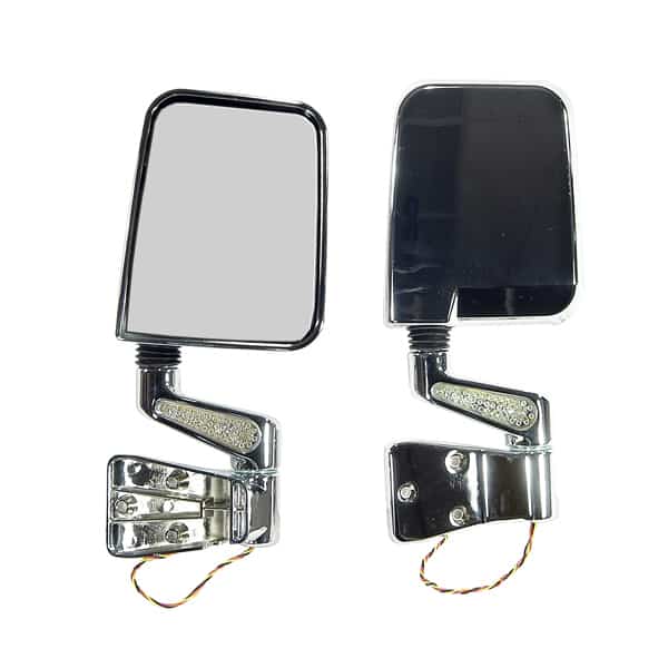 Καθρέπτες LED χρωμίου Wrangler 87-02  (ζευγάρι)
