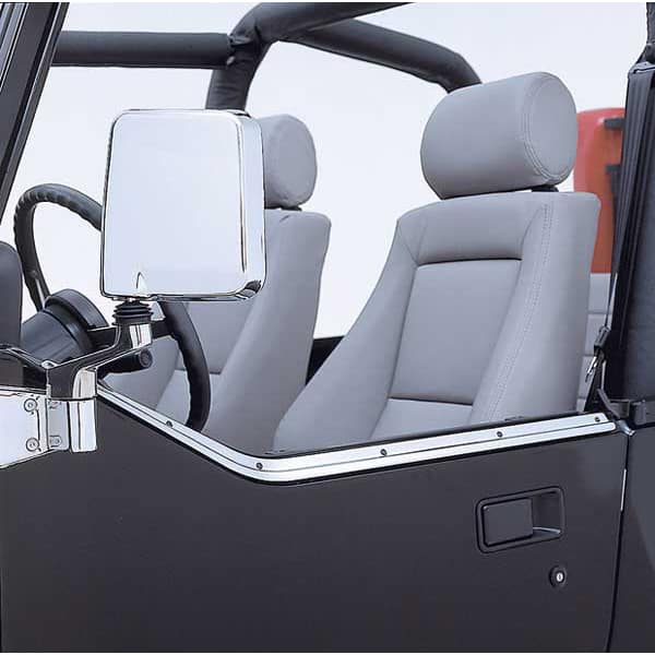 Ανοξείδωτο κανάλι για μισές πόρτες Wrangler 87-95 (ζευγάρι)