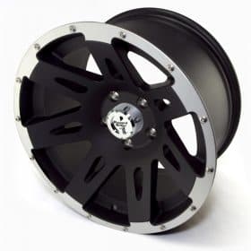 Ζάντα 17”x9” 12mm Satin Black με γυαλιστερό στεφάνι