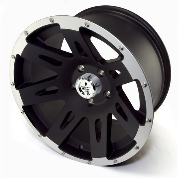 Ζάντα 17”x9” 12mm Satin Black με γυαλιστερό στεφάνι Ζάντα 17”x9” 12mm Satin Black με γυαλιστερό στεφάνι