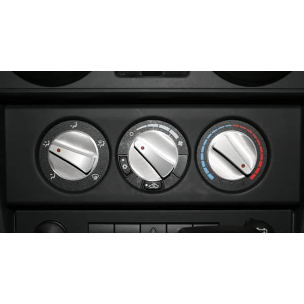 Κουμπί αλουμινίου Red  light A/C 07-09 Wrangler  set  3pcs