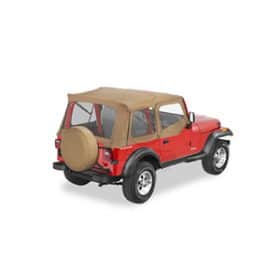 Soft Top για Wrangler YJ 88-95 . Περιλαμβάνει μαλακές επάνω πόρτες για χρήση με μεταλλικές μισές πόρ