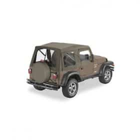 Soft Top για Wrangler TJ 03-06 . Περιλαμβάνει μαλακές επάνω πόρτες για χρήση με μεταλλικές μισές πόρ