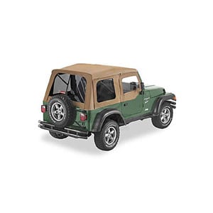 Soft Top για Wrangler TJ 97-02 . Περιλαμβάνει μαλακές επάνω πόρτες για χρήση με μεταλλικές μισές πόρ