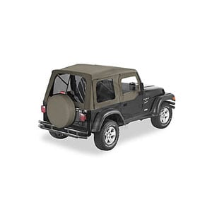 Soft Top για Wrangler TJ 03-06 . Περιλαμβάνει μαλακές επάνω πόρτες για χρήση με μεταλλικές μισές πόρ