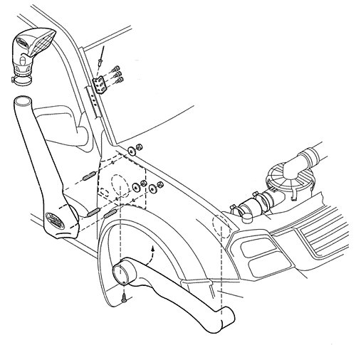 Safari Snorkel Isuzu DMax για κινητήρες 3