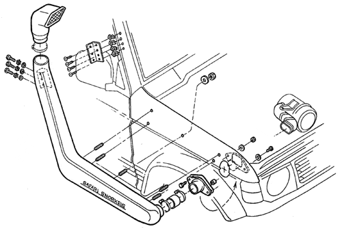 Safari Snorkel  Pajero V20