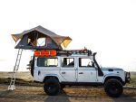 Land Rover Defender 110 (1983-2016) Slimline II Roof Rack Kit / Tall - by Front Runner - Image 7