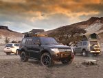 Mitsubishi Pajero LWB (1991-1999) Slimline II Roof Rack Kit / Tall - by Front Runner - Image 3