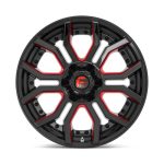RAGE GLOSS BLACK RED TINTED CLEAR Ζάντες Fuel Off-Road 20X9 6X135/5.5 NLQ 5.07 106.1 - Image 2