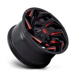 REACTION GLOSS BLACK MILLED W/ RED TINT Ζάντες Fuel Off-Road 20X10 6X135/5.5 106.1 NLQ - Image 3