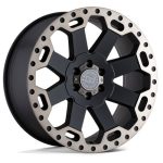 BR WARLORD 18X8 6X139 +35 112 M-BLK DDT W/ MACH DARK TINT LIP Ζάντες Black Rhino