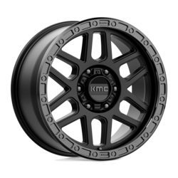 KM544 SATIN BLACK W/ GLOSS BLACK LIP Ζάντες KMC 17X9 5X5.0 18MM