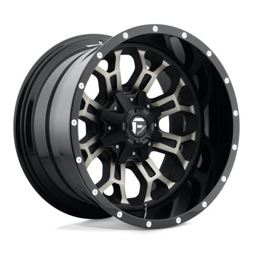 Large-web_CRUSH D561 20x14 BLK&DDT A1 (1) CRUSH GLOSS MACHINED DOUBLE DARK TINT 17X9 5X4.5/5.0 78.1 MLT -12 Ζάντες Fuel Off-Road - Image 1