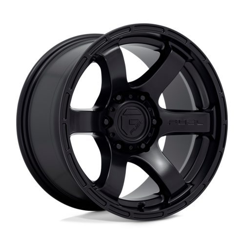 Large-web_RUSH D766 17X9 6LUG ET1 MATTE BLK A1 RUSH SATIN BLACK 18X9 5X5.0 71.5 BD 20MM Ζάντες Fuel Off-Road - Image 1