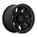 TRACTION MATTE BLACK W/ DOUBLE DARK TIN 17X9 5X5.0 71 +1 Ζάντες Fuel Off-Road