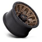 TRACTION MATTE BRONZE W/ BLACK RING 17X9 5X5.0 71 ZDB -12 Ζάντες Fuel Off-Road - Image 2