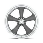 VN215 MAG GRAY W/ MACHINED LIP TT-II 15X8 5X5.0 3.75BS Ζάντες Vintage - Image 2