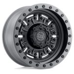 BR ABRAMS TEXTURED MATTE GUNMETAL 17X9.5 5X127 -18 71 Ζάντες Black Rhino