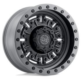 BR ABRAMS TEXTURED MATTE GUNMETAL 17X9.5 5X127 -18 71 Ζάντες Black Rhino