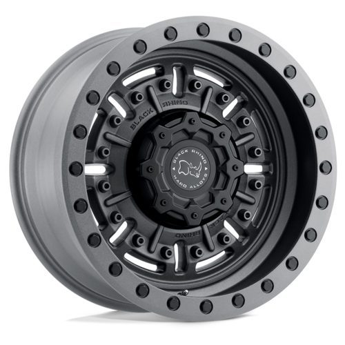 Large-web_abrams-truck-wheels-rims-black-rhino-abrams-textured-gunmetal-matte-black-cap-black-bolts-20x9-5-std BR ABRAMS TEXTURED MATTE GUNMETAL 17X9.5 5X127 -18 71 Ζάντες Black Rhino - Image 1
