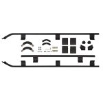 ΠΛΑΪΝΟ ΡΕΛΙ ΣΧΑΡΑΣ GUARD RAIL FRONT 3/4 1835X1155 SUITS 1770010 - Image 3