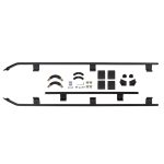 ΠΛΑΪΝΟ ΡΕΛΙ ΣΧΑΡΑΣ GUARD RAIL FRONT 3/4 2125X1285 SUITS 1770040 - Image 4