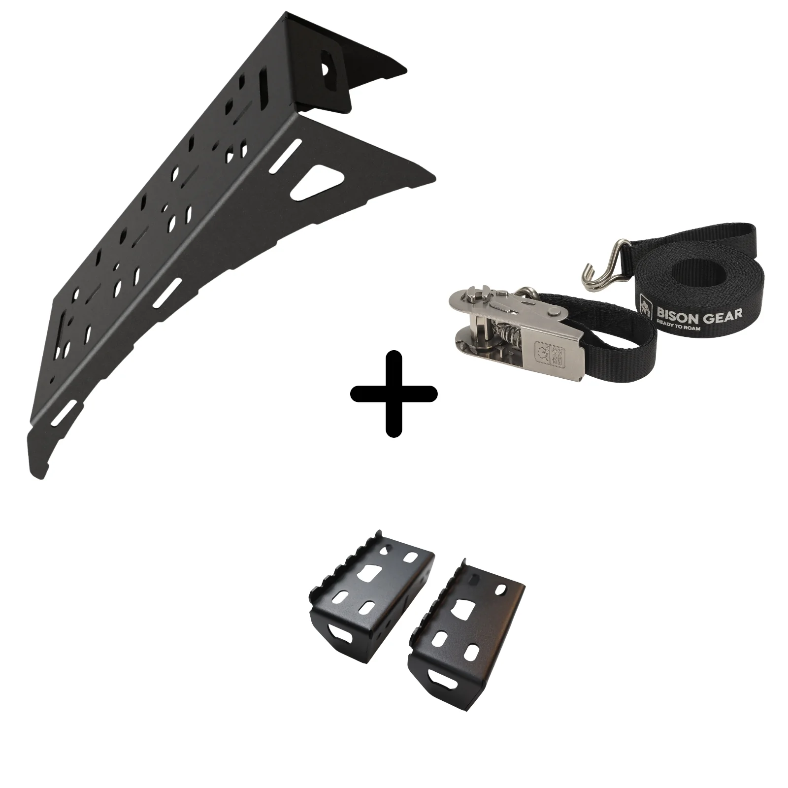 SET-Universal-Wheel-Mount-NEW-Strap-Steps-1-Bison-Gear Set Βάση Bison για τη ρεζέρβα με 2 σκαλοπάτια - Image 1