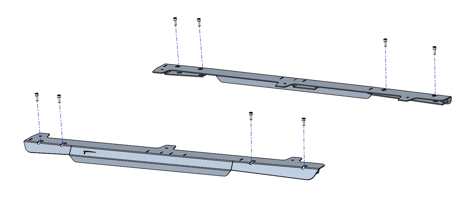 50-T1101020_1 Roof Rack Mounting-Kit, Dacia Duster '24 on, Dacia Bigster - Image 1